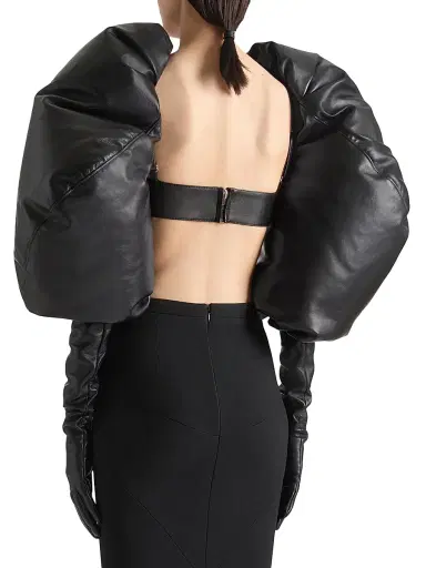 Givenchy Women's Bra Top in Leather - Black | Thumbnail 3 Givenchy Women's Bra Top in Leather - Black | Thumbnail 3