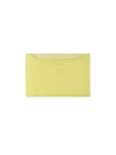 Givenchy Women's Day Card Holder in Grained Leather - Acid Yellow | Thumbnail 2 Givenchy Women's Day Card Holder in Grained Leather - Acid Yellow | Thumbnail 2