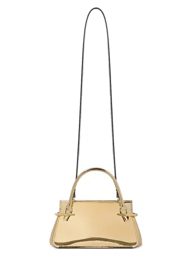 Givenchy Women's Mini Pinch Top Handle Bag in Mirror Effect Leather - Golden | Thumbnail 4 Givenchy Women's Mini Pinch Top Handle Bag in Mirror Effect Leather - Golden | Thumbnail 4