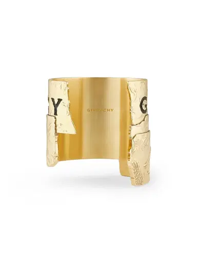 Givenchy Women's Tape Cuff in Metal and Enamel - Antic Golden | Thumbnail 4 Givenchy Women's Tape Cuff in Metal and Enamel - Antic Golden | Thumbnail 4