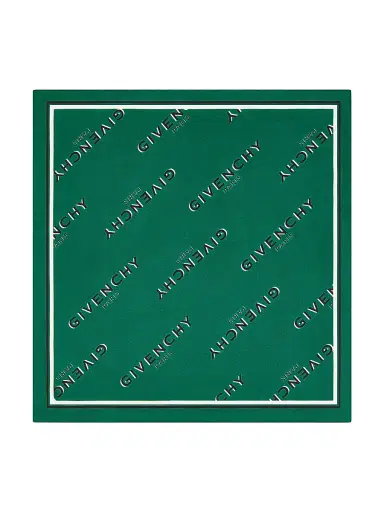 Givenchy Women's Shadow Square in Silk - Emerald Green | Thumbnail 1 Givenchy Women's Shadow Square in Silk - Emerald Green | Thumbnail 1