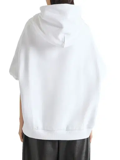 Givenchy Women's Hoodie in Fleece with Tape - White | Thumbnail 4 Givenchy Women's Hoodie in Fleece with Tape - White | Thumbnail 4