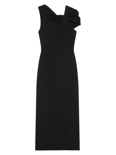 Givenchy Women's Dress with Draped Detail - Black | Thumbnail 1 Givenchy Women's Dress with Draped Detail - Black | Thumbnail 1