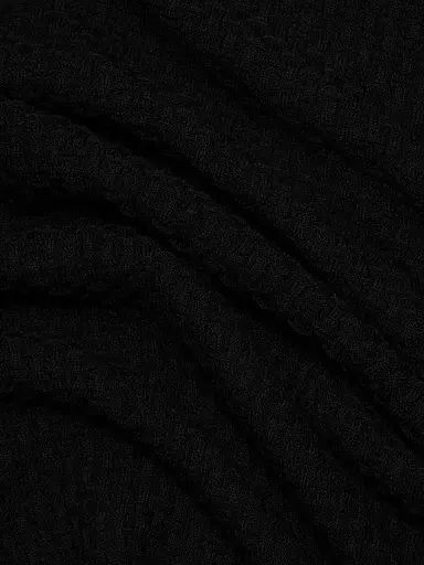 Emporio Armani Men's Tonal Basket Weave Virgin Wool Sweater - Black - Size XXL | Thumbnail 7 Emporio Armani Men's Tonal Basket Weave Virgin Wool Sweater - Black - Size XXL | Thumbnail 7