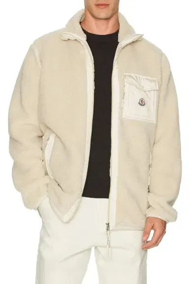 Moncler Fleece Zip Up Cardigan | Thumbnail 4 Moncler Fleece Zip Up Cardigan | Thumbnail 4