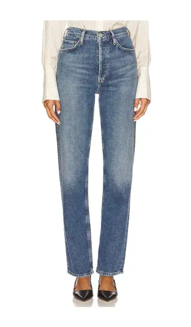 AGOLDE 90s Pinch Waist Long High Rise Straight Jeans | Thumbnail 1 AGOLDE 90s Pinch Waist Long High Rise Straight Jeans | Thumbnail 1