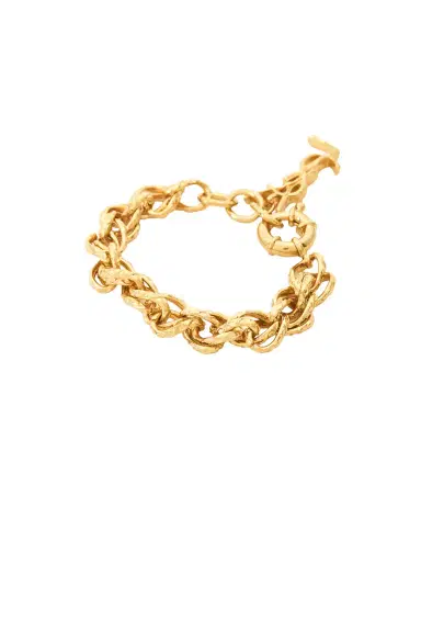 Saint Laurent Hammered Chain Bracelet | Thumbnail 4 Saint Laurent Hammered Chain Bracelet | Thumbnail 4