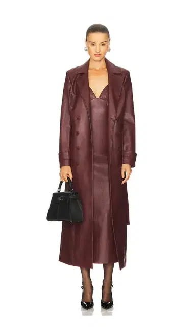 Bardot Faux Leather Longline Coat | Thumbnail 2 Bardot Faux Leather Longline Coat | Thumbnail 2