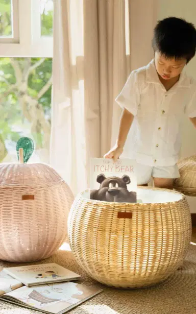 MOMIJI Apple Large Rattan Storage Basket | Thumbnail 6 MOMIJI Apple Large Rattan Storage Basket | Thumbnail 6