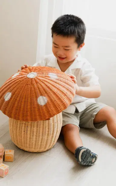 MOMIJI Mushroom Rattan Storage Basket | Thumbnail 15 MOMIJI Mushroom Rattan Storage Basket | Thumbnail 15
