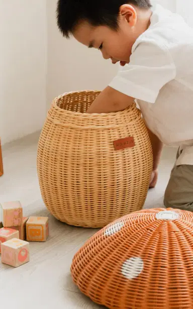 MOMIJI Mushroom Rattan Storage Basket | Thumbnail 10 MOMIJI Mushroom Rattan Storage Basket | Thumbnail 10