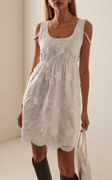 THE GARMENT Fleur Embroidered Cotton Mini Dress | Thumbnail 3 THE GARMENT Fleur Embroidered Cotton Mini Dress | Thumbnail 3