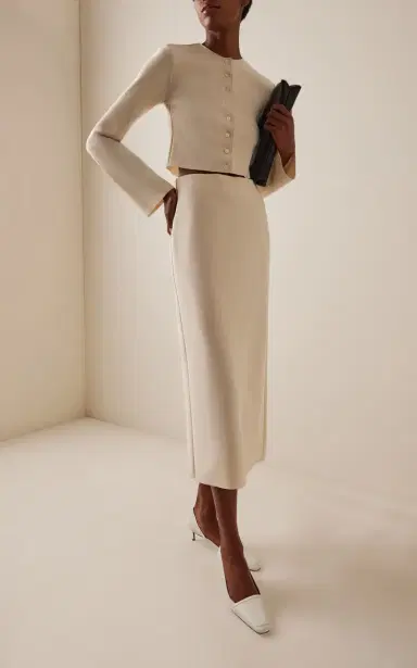 BIRROT Exclusive Lay2 Cropped Crepe Top | Thumbnail 2 BIRROT Exclusive Lay2 Cropped Crepe Top | Thumbnail 2