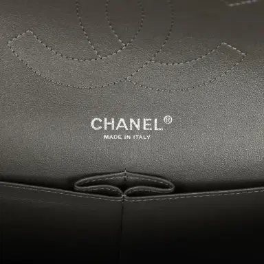 Chanel Chanel Jumbo Classic Double Flap Bag Dark Grey Caviar Silver Hardware | Thumbnail 7 Chanel Chanel Jumbo Classic Double Flap Bag Dark Grey Caviar Silver Hardware | Thumbnail 7