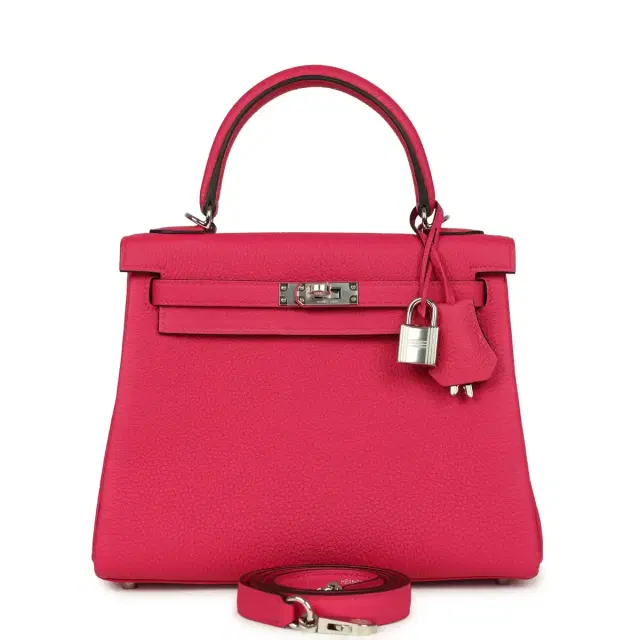Hermes Kelly Retourne 25 Rose Mexico Togo Palladium Hardware Hermes Kelly Retourne 25 Rose Mexico Togo Palladium Hardware