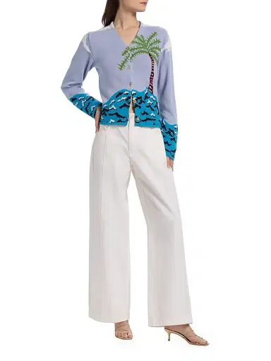 The Elder Statesman Women's Bender Cotton Chino Pants | Thumbnail 2 The Elder Statesman Women's Bender Cotton Chino Pants | Thumbnail 2