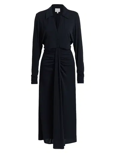 Cinq à Sept Women's Seferina Midi-Shirtdress - Navy | Thumbnail 1 Cinq à Sept Women's Seferina Midi-Shirtdress - Navy | Thumbnail 1