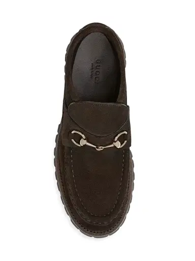Gucci Women's Sylke Suede Booties - Coffee - Size 12 | Thumbnail 4 Gucci Women's Sylke Suede Booties - Coffee - Size 12 | Thumbnail 4