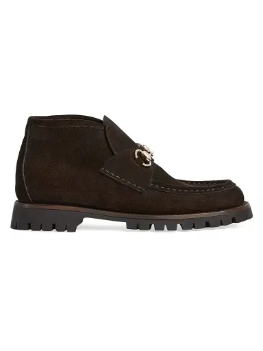 Gucci Women's Sylke Suede Booties - Coffee - Size 12 | Thumbnail 1 Gucci Women's Sylke Suede Booties - Coffee - Size 12 | Thumbnail 1