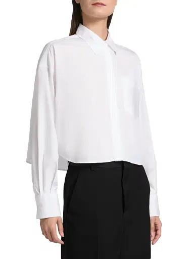 rag & bone Women's Marin Cropped Shirt - White - Size XL | Thumbnail 4 rag & bone Women's Marin Cropped Shirt - White - Size XL | Thumbnail 4