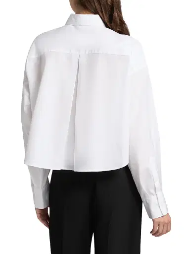 rag & bone Women's Marin Cropped Shirt - White - Size XL | Thumbnail 5 rag & bone Women's Marin Cropped Shirt - White - Size XL | Thumbnail 5