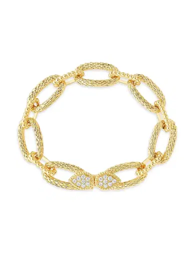 Boucheron Women's Serpent Bohème 18K Yellow Gold & 0.64 TCW Diamond Oval-Link Chain Bracelet - Yellow Gold | Thumbnail 1 Boucheron Women's Serpent Bohème 18K Yellow Gold & 0.64 TCW Diamond Oval-Link Chain Bracelet - Yellow Gold | Thumbnail 1