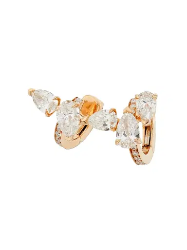 Repossi Women's Serti sur Vide 18K Rose Gold & 1.40 TCW Diamond Earring - Rose Gold | Thumbnail 1 Repossi Women's Serti sur Vide 18K Rose Gold & 1.40 TCW Diamond Earring - Rose Gold | Thumbnail 1
