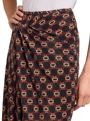 Dries Van Noten Women's Smila Mosaique Bias Maxi Skirt - Navy | Thumbnail 6 Dries Van Noten Women's Smila Mosaique Bias Maxi Skirt - Navy | Thumbnail 6