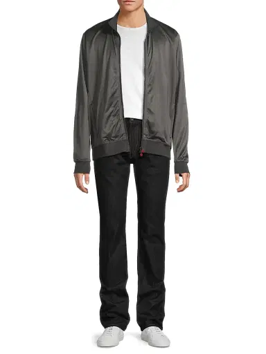 Kiton Men's Shiny Jersey Swim Jacket - Grey - Size XXL | Thumbnail 2 Kiton Men's Shiny Jersey Swim Jacket - Grey - Size XXL | Thumbnail 2