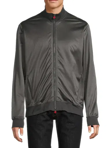 Kiton Men's Shiny Jersey Swim Jacket - Grey - Size XXL | Thumbnail 3 Kiton Men's Shiny Jersey Swim Jacket - Grey - Size XXL | Thumbnail 3