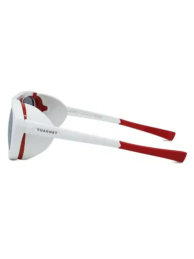 Vuarnet Men's Outdoor Ice 04 Round Sunglasses - White Blue Mirror | Thumbnail 2 Vuarnet Men's Outdoor Ice 04 Round Sunglasses - White Blue Mirror | Thumbnail 2