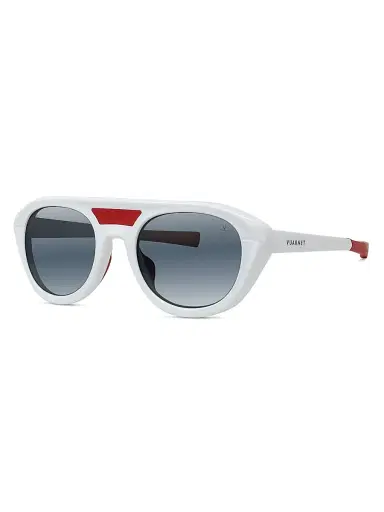 Vuarnet Men's Outdoor Ice 04 Round Sunglasses - White Blue Mirror | Thumbnail 8 Vuarnet Men's Outdoor Ice 04 Round Sunglasses - White Blue Mirror | Thumbnail 8