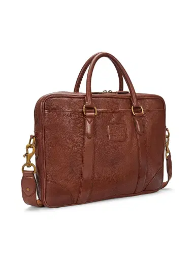 Polo Ralph Lauren Men's Heri Leather Messenger Bag | Thumbnail 3 Polo Ralph Lauren Men's Heri Leather Messenger Bag | Thumbnail 3