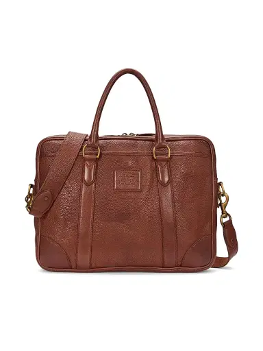 Polo Ralph Lauren Men's Heri Leather Messenger Bag | Thumbnail 1 Polo Ralph Lauren Men's Heri Leather Messenger Bag | Thumbnail 1