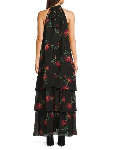 Ungaro Women's Eden Floral Halterneck Maxi Dress - Red Multi | Thumbnail 5 Ungaro Women's Eden Floral Halterneck Maxi Dress - Red Multi | Thumbnail 5