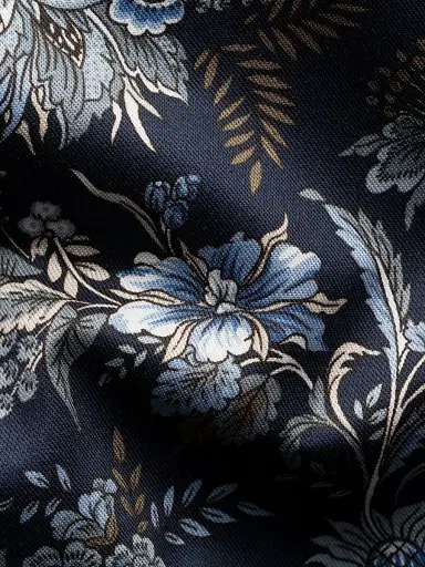 Eton Men's Slim-Fit Floral Cotton Twill Shirt | Thumbnail 3 Eton Men's Slim-Fit Floral Cotton Twill Shirt | Thumbnail 3