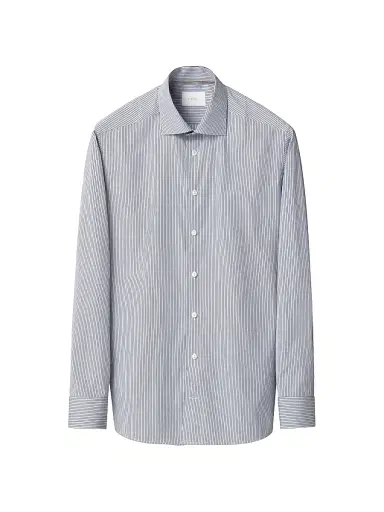Eton Men's Contemporary-Fit Striped Cotton Poplin Shirt | Thumbnail 2 Eton Men's Contemporary-Fit Striped Cotton Poplin Shirt | Thumbnail 2