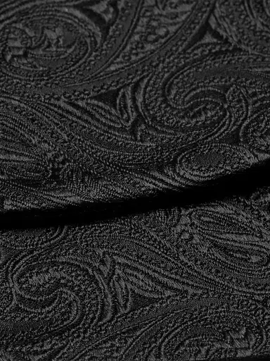 Eton Men's Paisley Silk Bow Tie - Black | Thumbnail 2 Eton Men's Paisley Silk Bow Tie - Black | Thumbnail 2