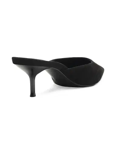 Schutz Women's Julie 65MM Suede Mules - Black | Thumbnail 3 Schutz Women's Julie 65MM Suede Mules - Black | Thumbnail 3