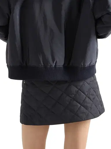 Prada Women's Lightweight Quilted Re-Nylon Miniskirt - Navy Blue | Thumbnail 3 Prada Women's Lightweight Quilted Re-Nylon Miniskirt - Navy Blue | Thumbnail 3