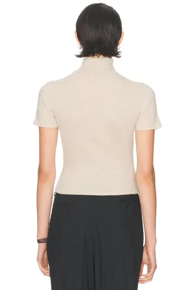 Miu Miu Turtleneck Short Sleeve Top | Thumbnail 4 Miu Miu Turtleneck Short Sleeve Top | Thumbnail 4