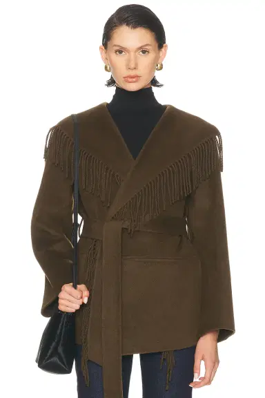 SIMKHAI Rowen Fringe Jacket | Thumbnail 1 SIMKHAI Rowen Fringe Jacket | Thumbnail 1