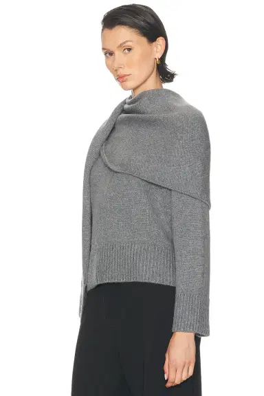 SIMKHAI Elson Scarf Sweater | Thumbnail 3 SIMKHAI Elson Scarf Sweater | Thumbnail 3