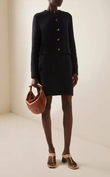 Bottega Veneta Knot Boucle-Knit Wool Cardigan | Thumbnail 3 Bottega Veneta Knot Boucle-Knit Wool Cardigan | Thumbnail 3