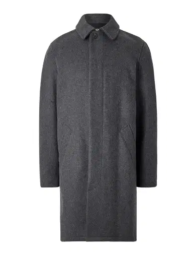 A.P.C. Auster Brushed Wool-Blend Coat - Men | Thumbnail 1 A.P.C. Auster Brushed Wool-Blend Coat - Men | Thumbnail 1