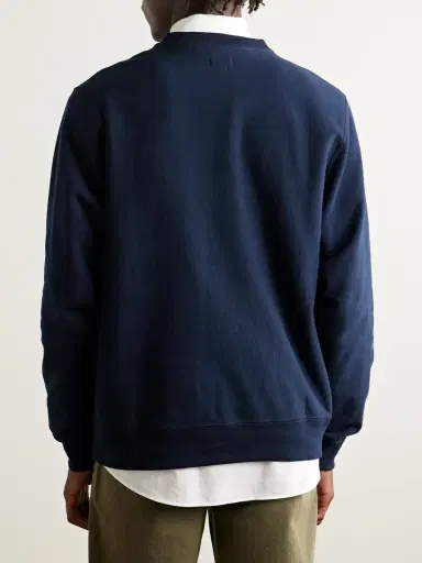 Noah Logo-Embroidered Cotton-Jersey Sweatshirt - Men | Thumbnail 4 Noah Logo-Embroidered Cotton-Jersey Sweatshirt - Men | Thumbnail 4