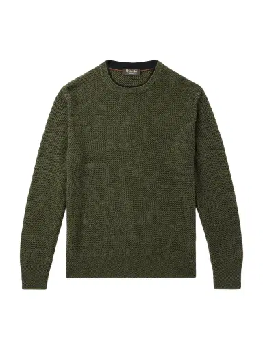 Loro Piana Varallo Honeycomb-Knit Baby Cashmere Sweater - Men | Thumbnail 1 Loro Piana Varallo Honeycomb-Knit Baby Cashmere Sweater - Men | Thumbnail 1