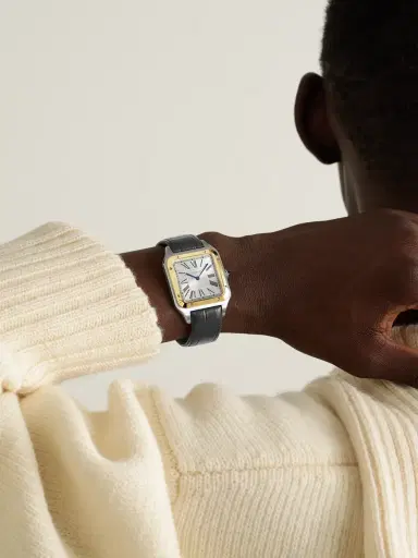 Cartier Santos-Dumont Extra-Large Hand-Wound 18-Karat Gold and Stainless Steel Watch, Ref. W2SA0034 - Men | Thumbnail 2 Cartier Santos-Dumont Extra-Large Hand-Wound 18-Karat Gold and Stainless Steel Watch, Ref. W2SA0034 - Men | Thumbnail 2