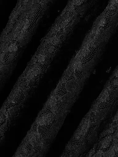 Loretta Caponi Velvet-paneled Lace Midi Skirt | Thumbnail 4 Loretta Caponi Velvet-paneled Lace Midi Skirt | Thumbnail 4