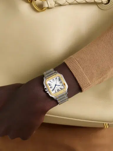 Cartier Santos De Automatic Stainless Steel And 18-karat Gold Watch | Thumbnail 2 Cartier Santos De Automatic Stainless Steel And 18-karat Gold Watch | Thumbnail 2